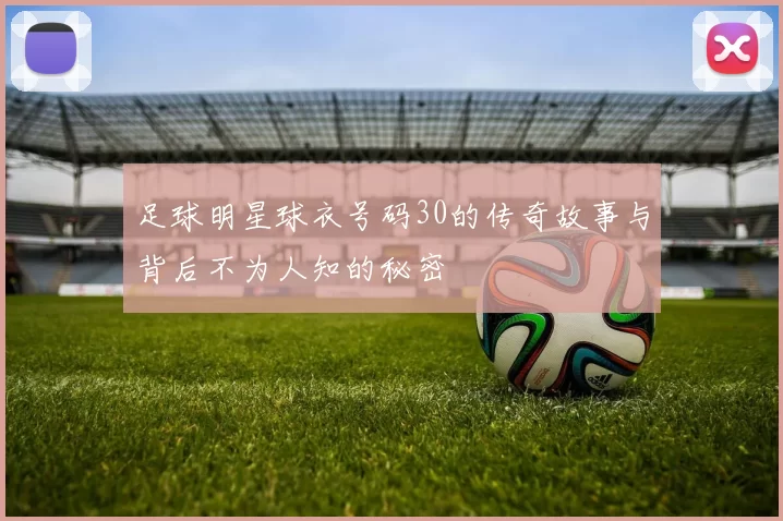 足球明星球衣号码30的传奇故事与背后不为人知的秘密