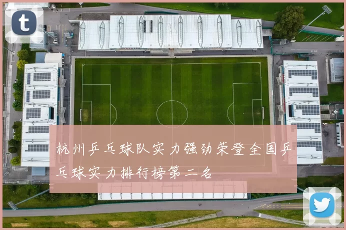 杭州乒乓球队实力强劲荣登全国乒乓球实力排行榜第二名