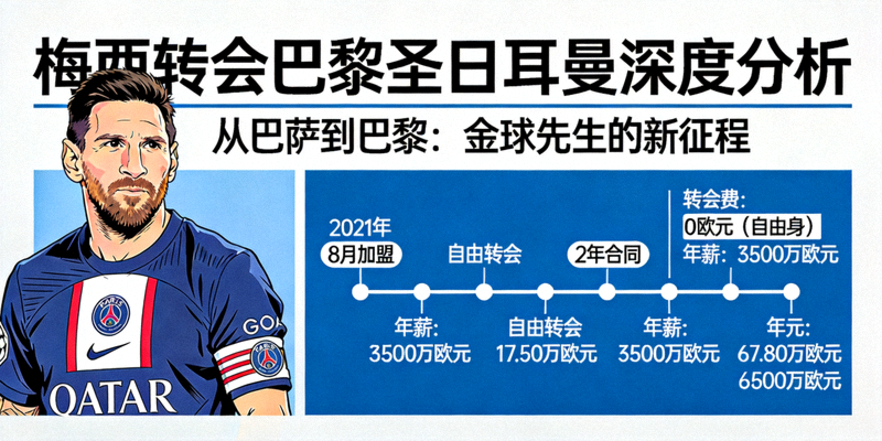 足球运动员梅西转会巴黎圣日耳曼的深度分析报道图片